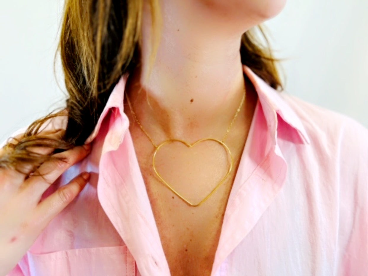 Follow Your Heart Silhouette Necklace