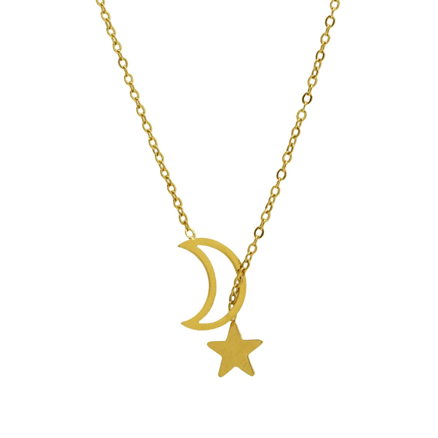 Moon and Back Necklace