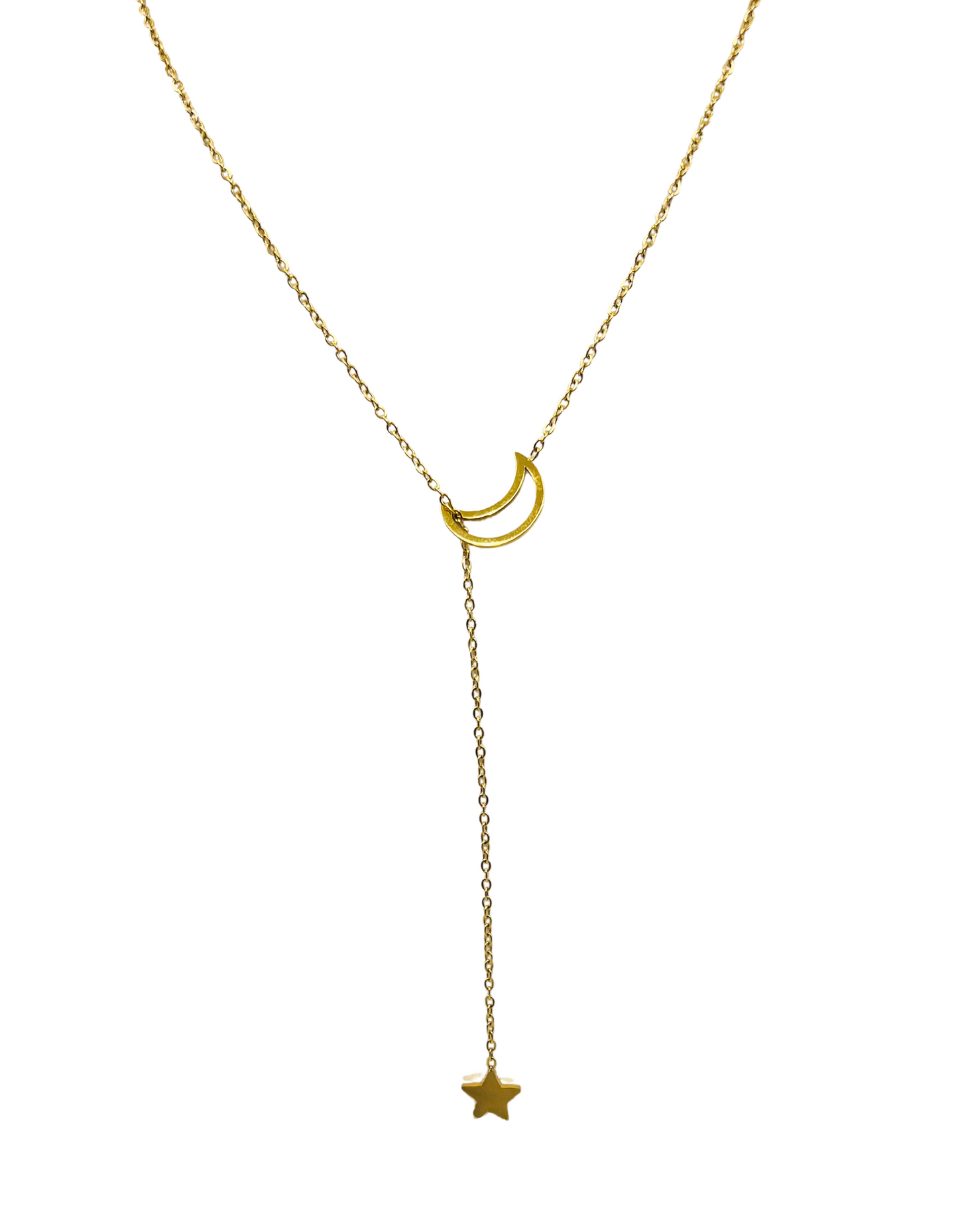 Moon and Back Necklace