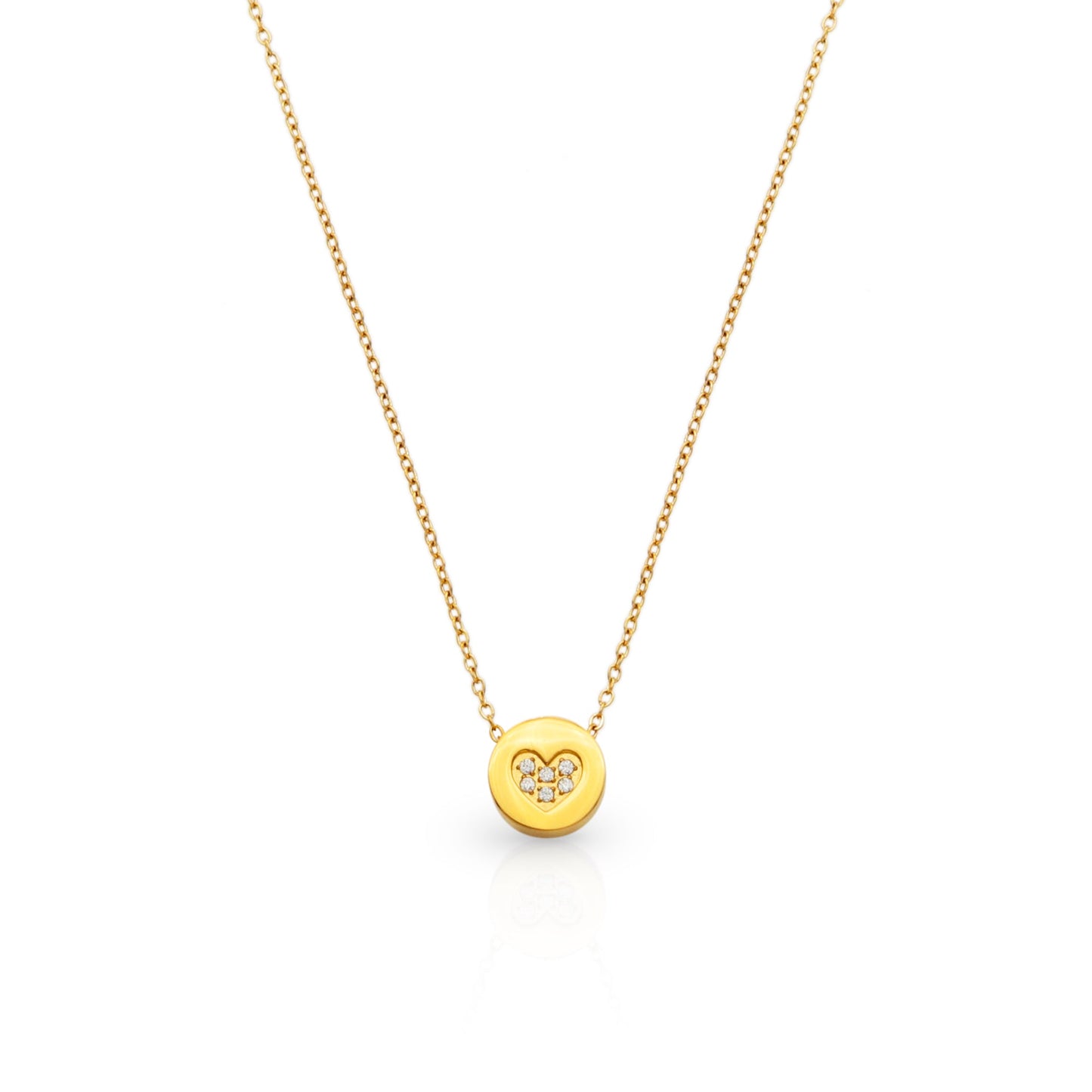 Win My Heart Gold Necklace