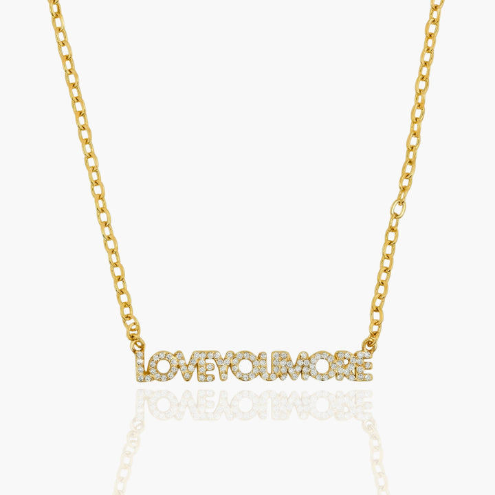 Love You More Horizontal Necklace Bling
