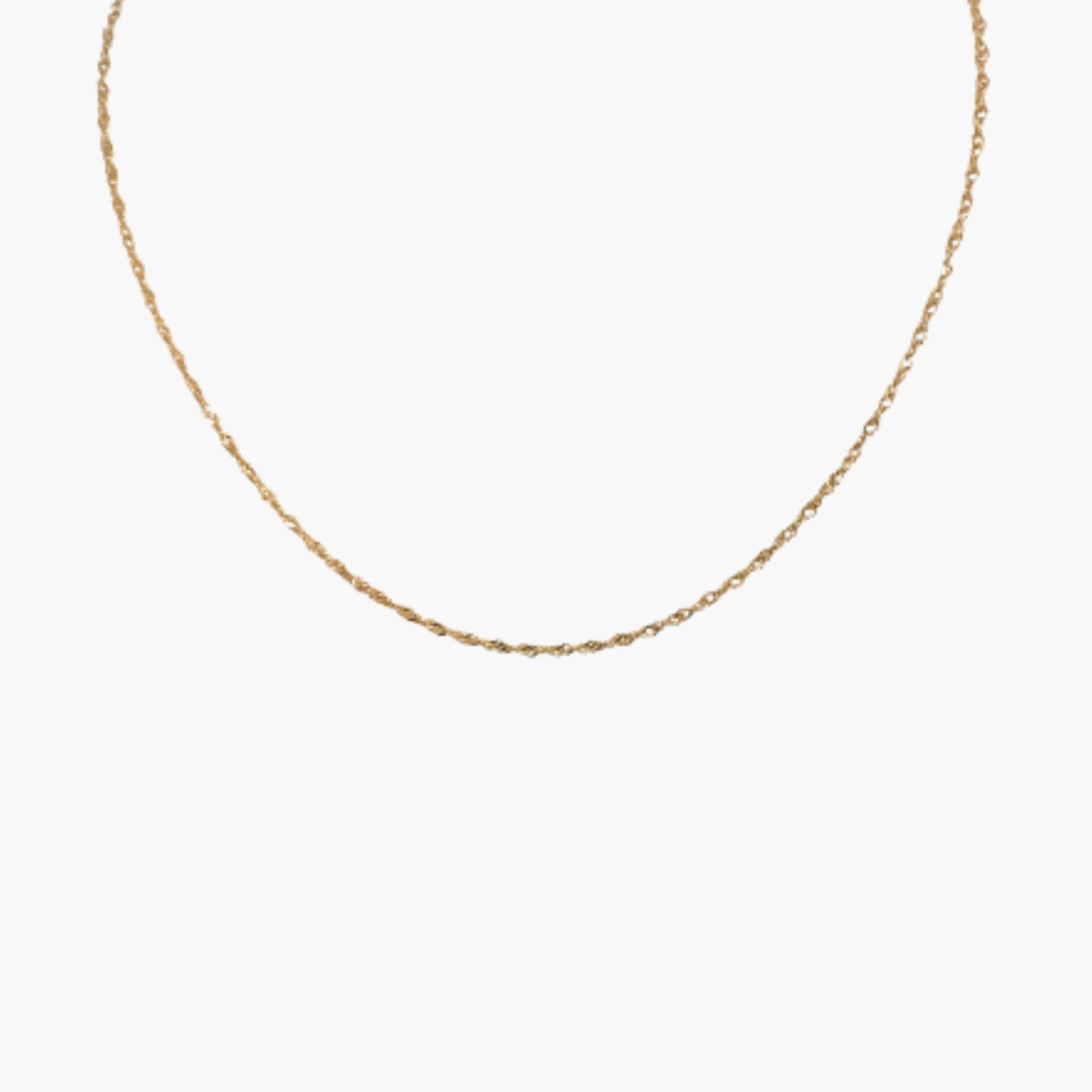 Gold Dainty Twisted Chain