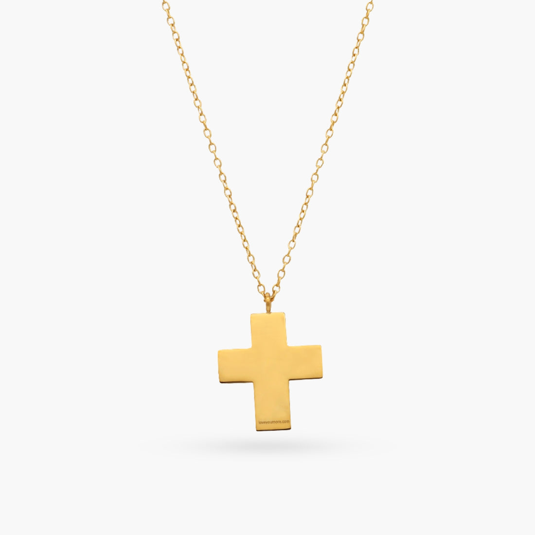 Polished Walk in Faith Cross Necklace