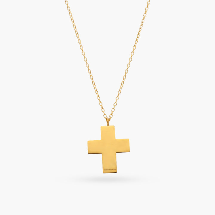 Polished Walk in Faith Cross Necklace