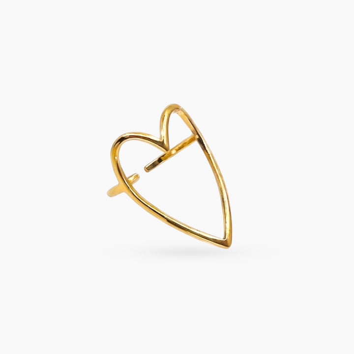 Silhouette Heart Ring