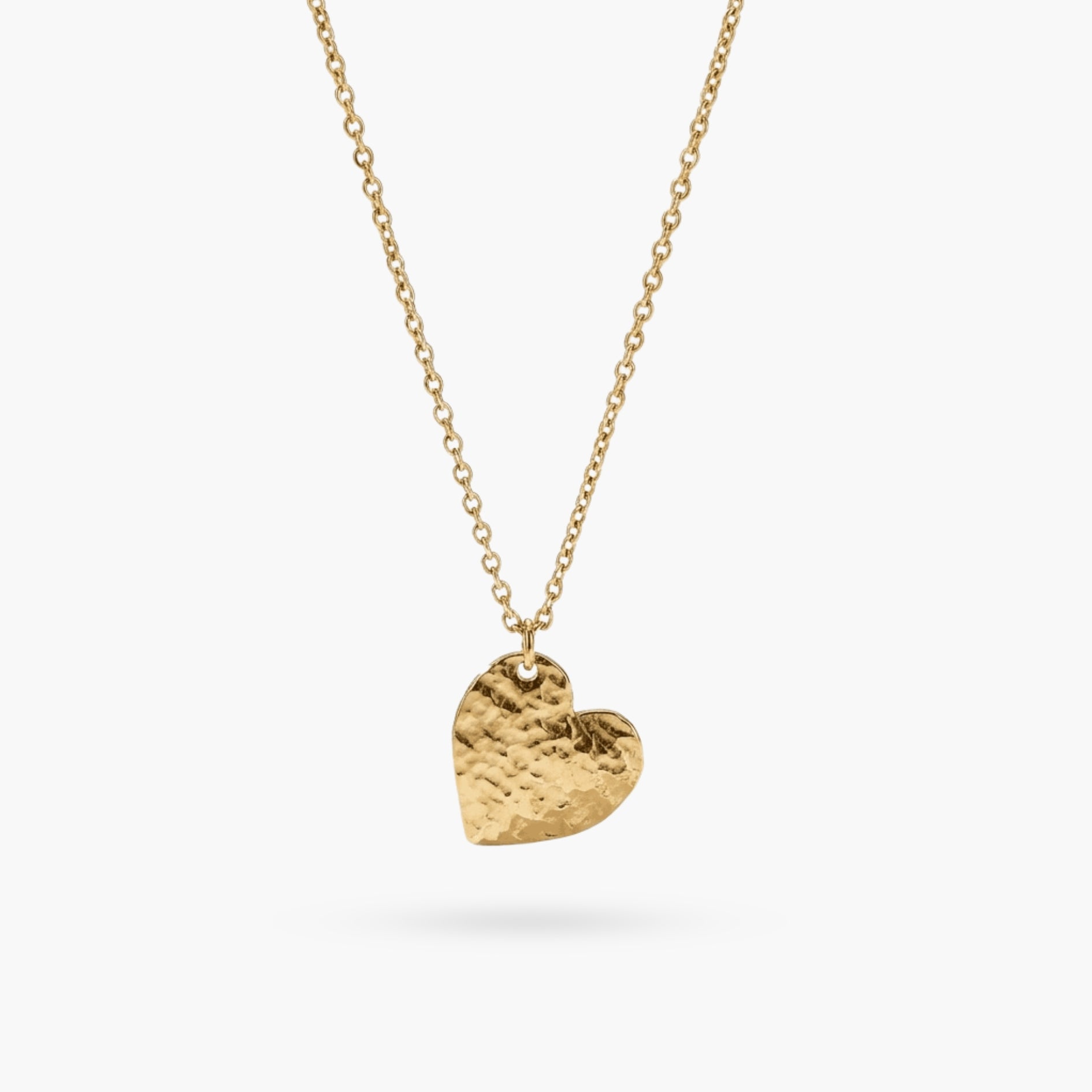 Hammered Heart Necklace
