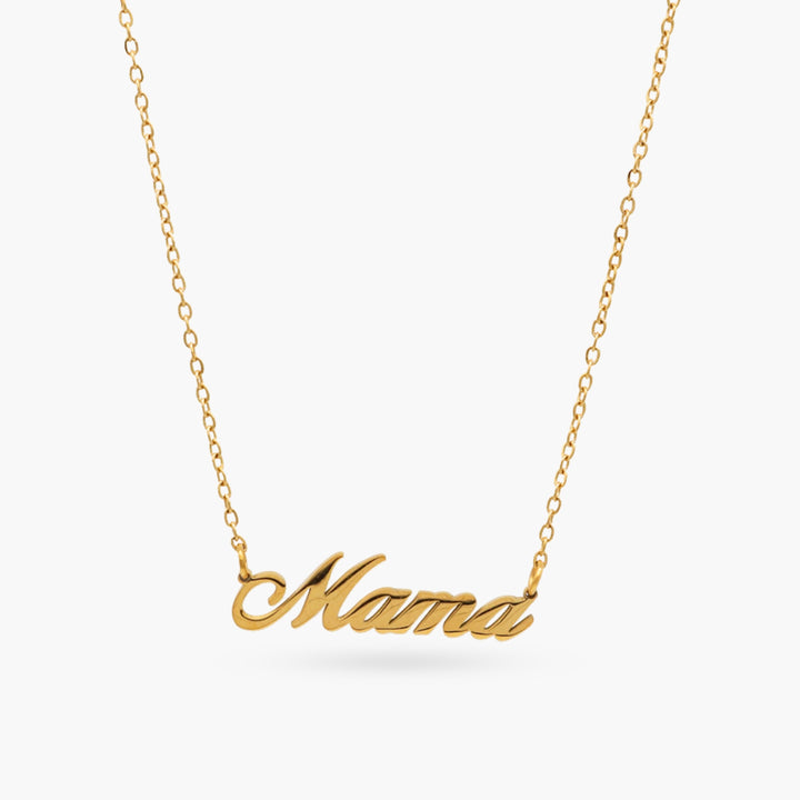 Mama Cursive Necklace