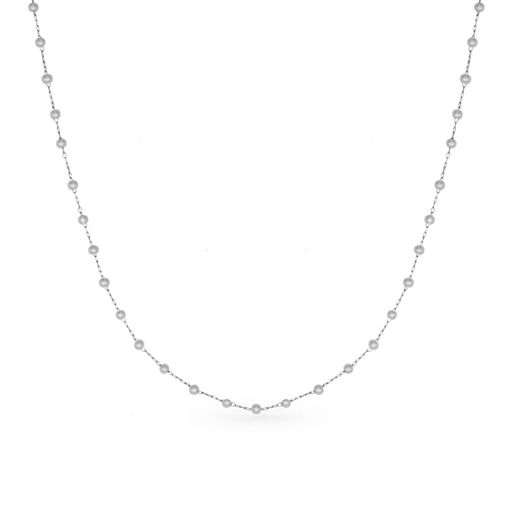 Dainty Pearl Short GG Necklace