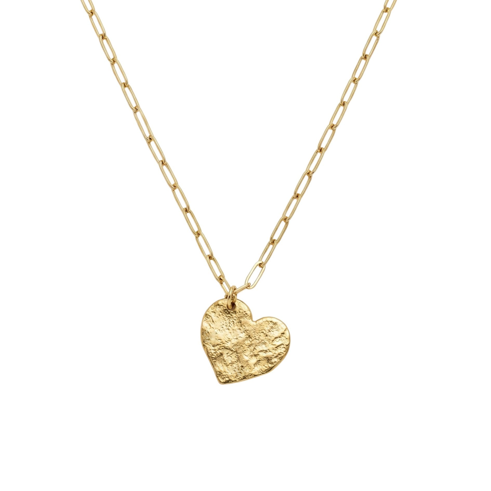 Hammered Heart Necklace