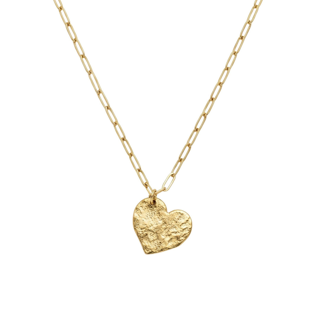 Hammered Heart Necklace