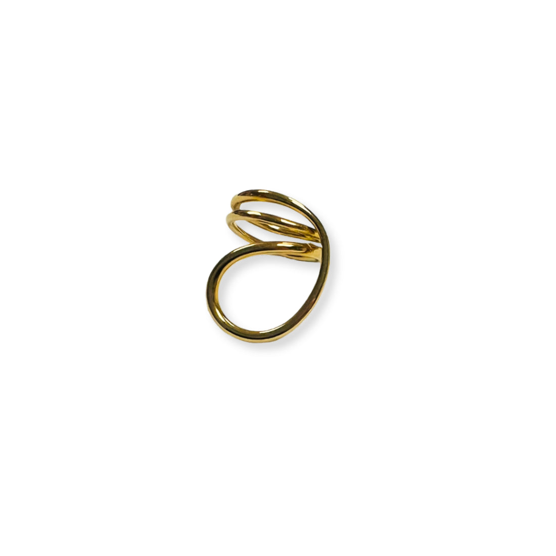 Abstract Gold Ring