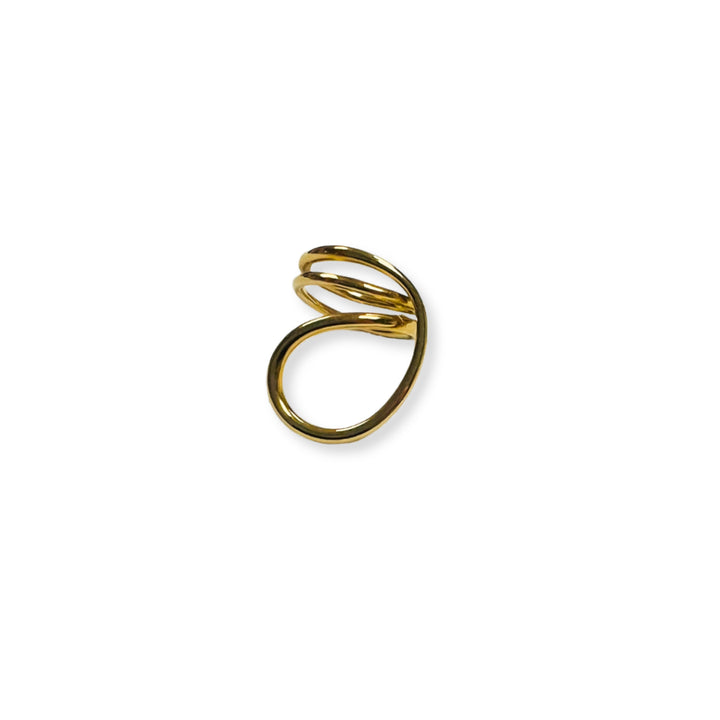 Abstract Gold Ring