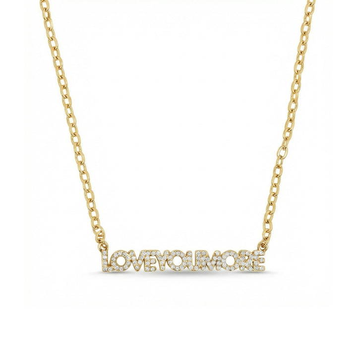 Love You More Horizontal Necklace Bling