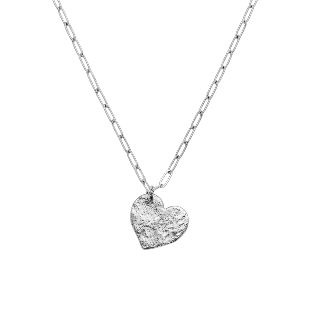 Hammered Heart Necklace