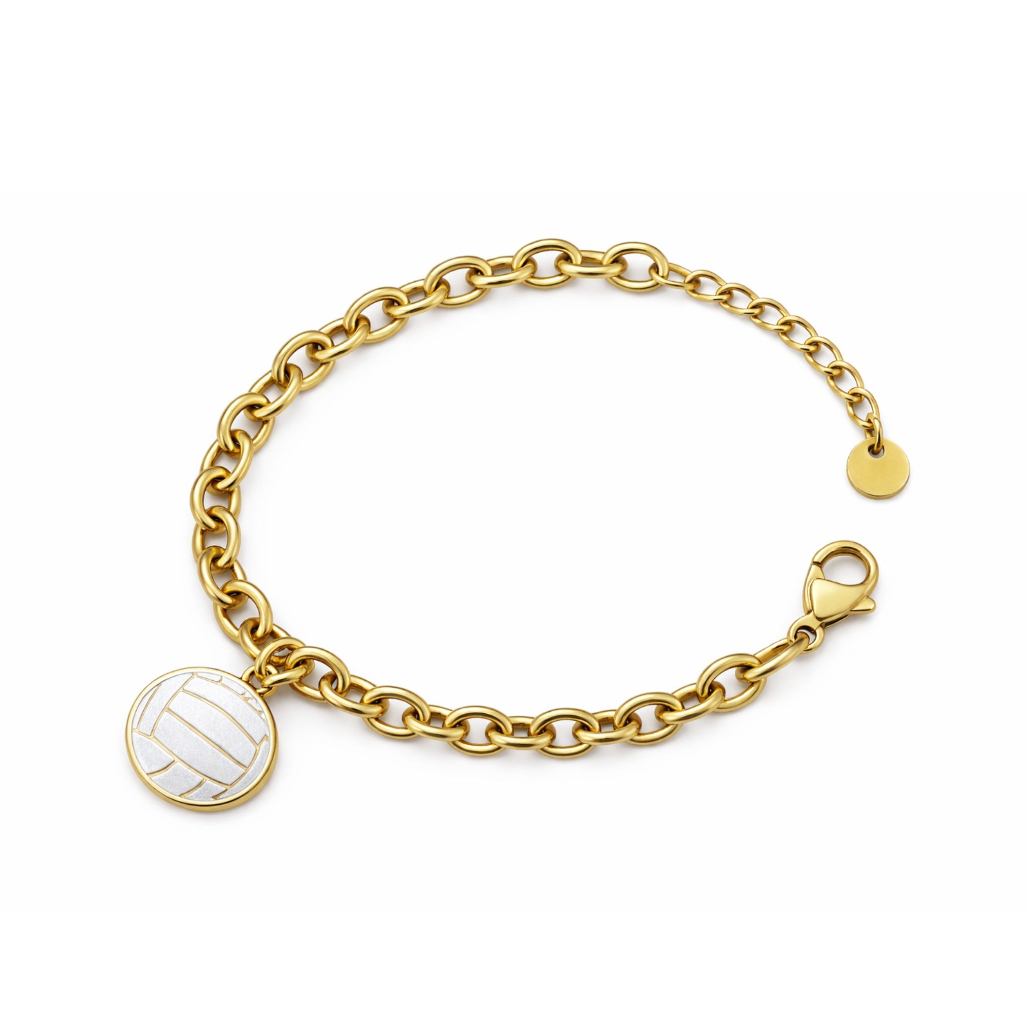 The Water Polo Silver & Gold Coin Bracelet