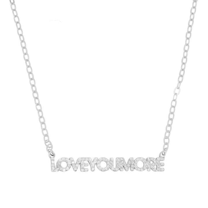 Love You More Horizontal Necklace Bling