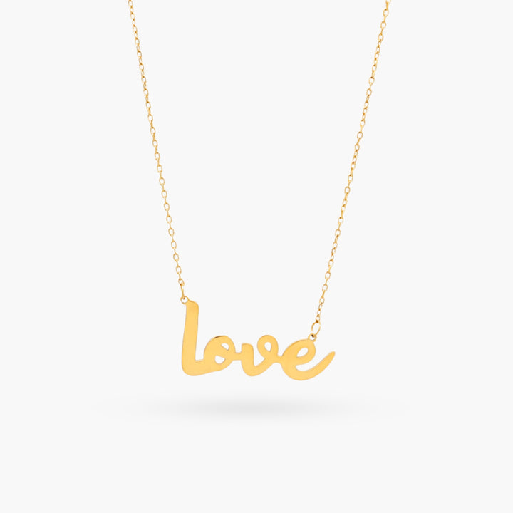 Brand Love Horizontal Necklace