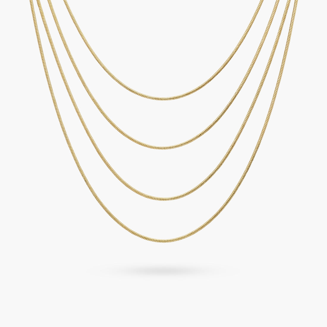 The Snake Chain Gold Set (4 in 1)