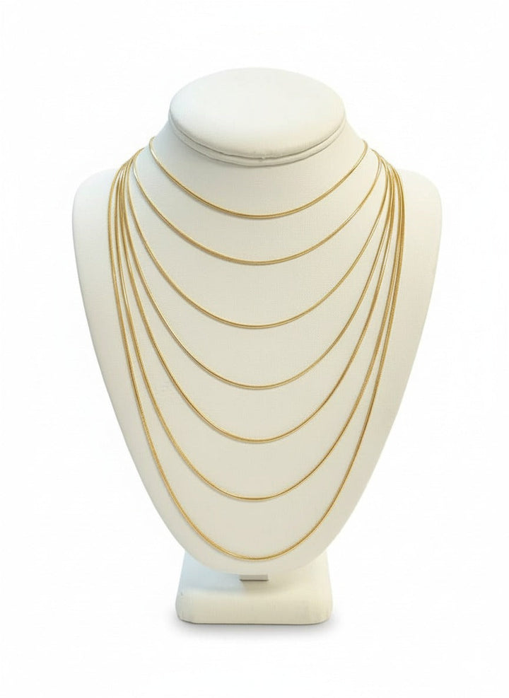 The Snake Chain Gold Set (4 in 1)