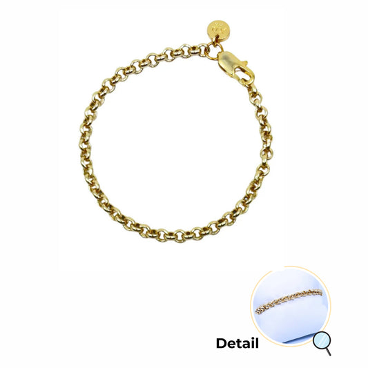 Round Cable Link Bracelet