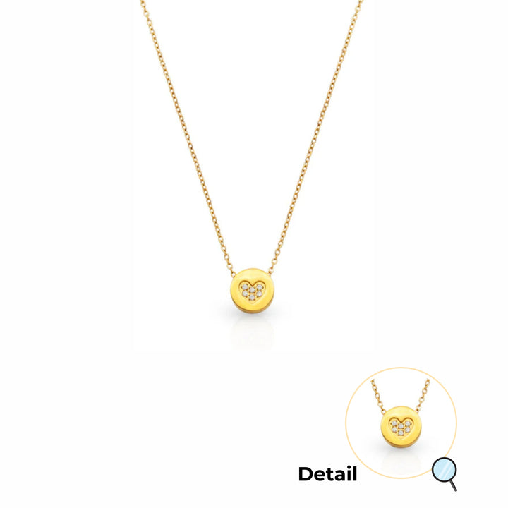 Win My Heart Gold Necklace