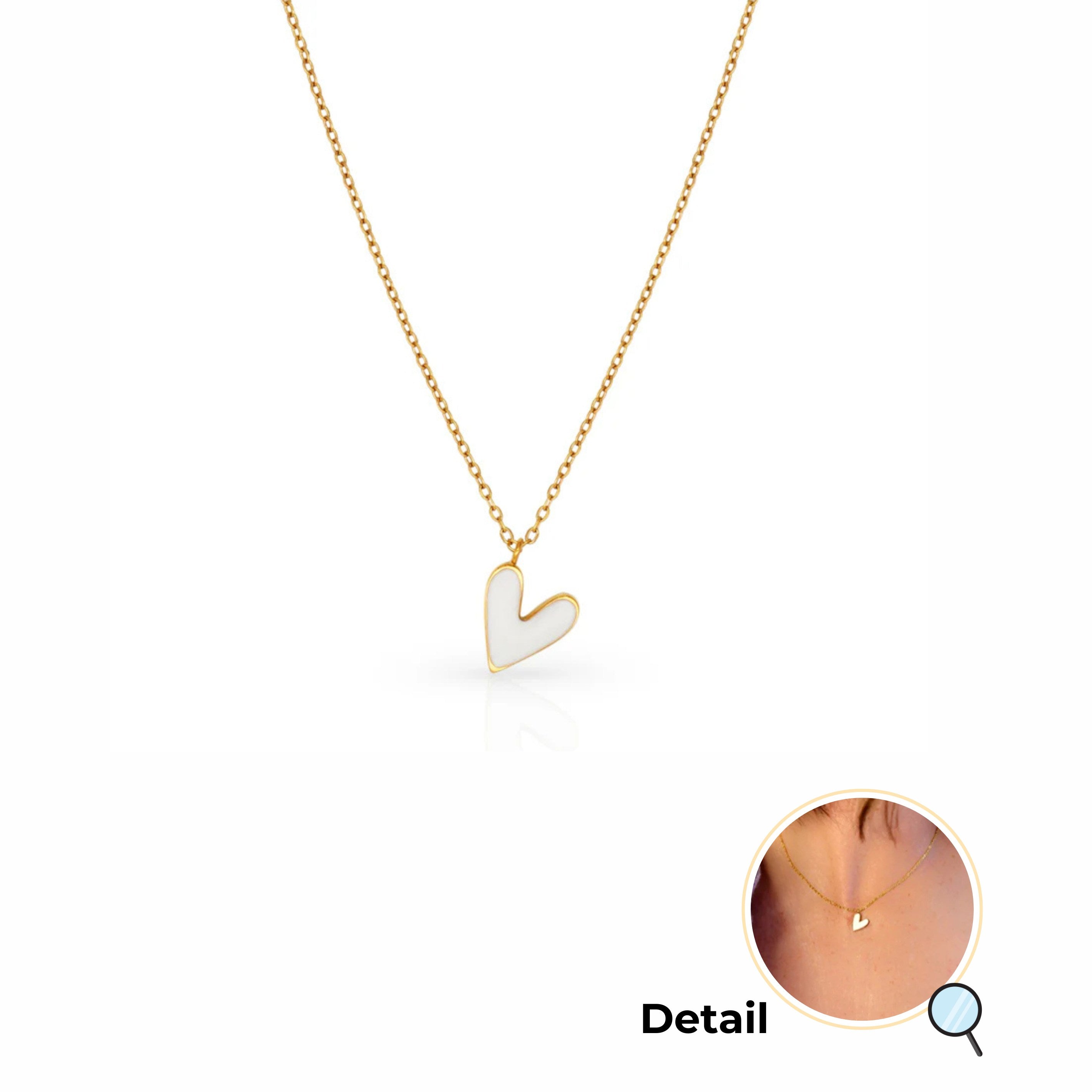 White Young at Heart Gold Necklace