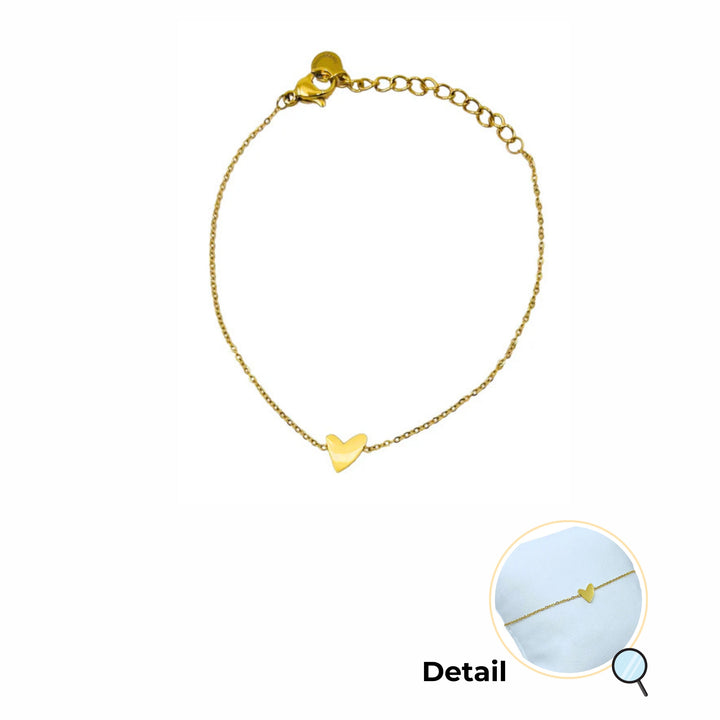 Mini Heart Gold Bracelet