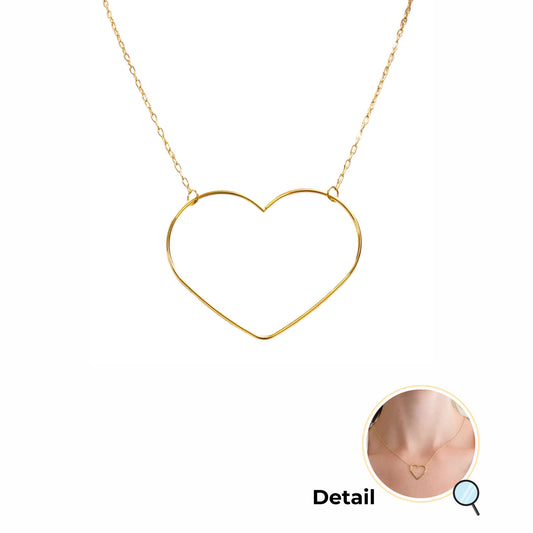 Follow Your Heart Silhouette Necklace