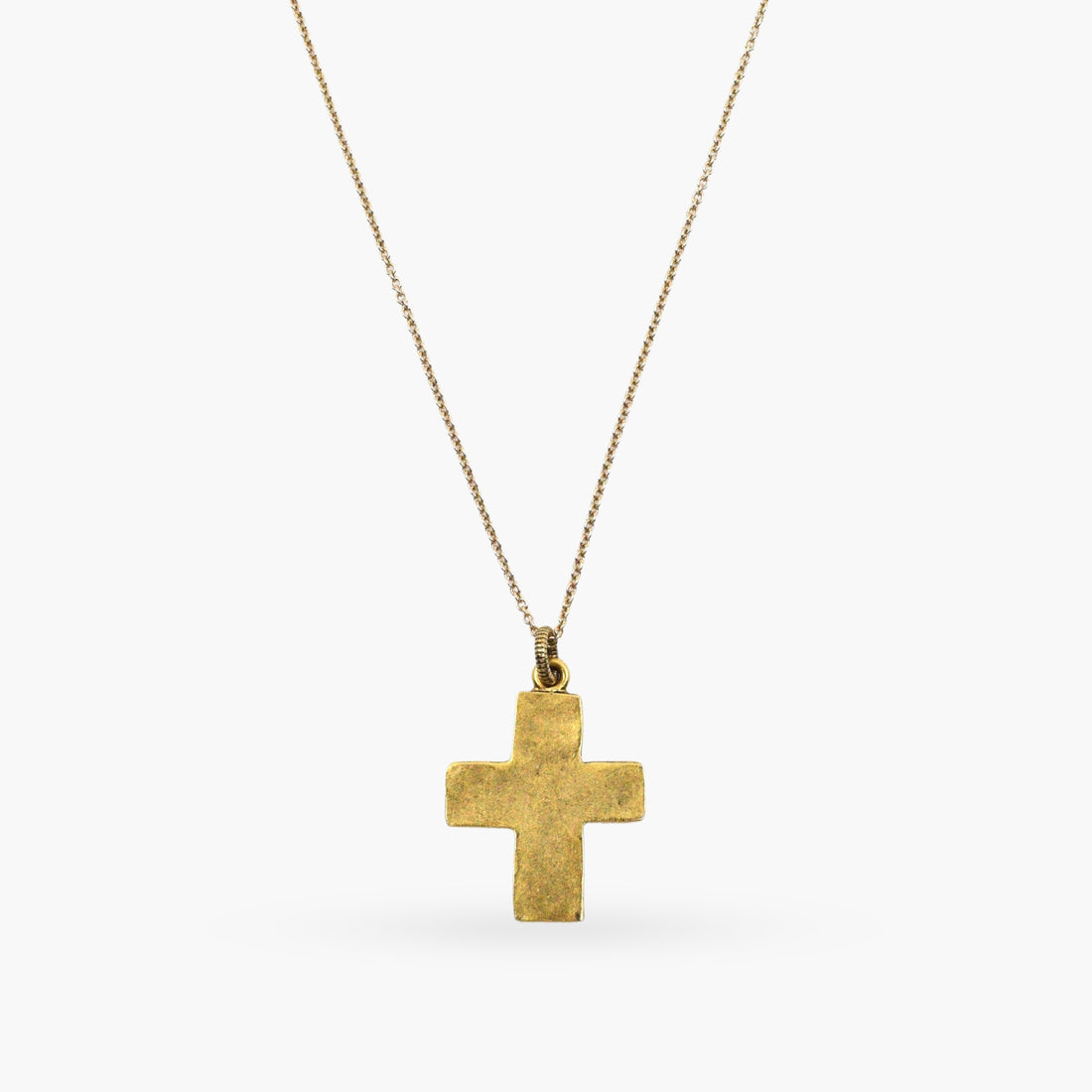 Rustic Walk in Faith Cross Necklace
