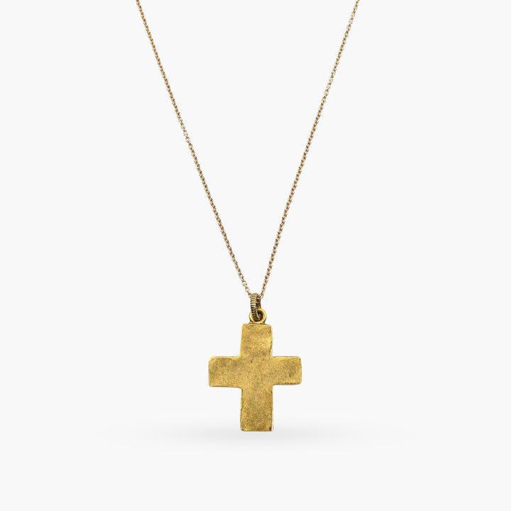 Rustic Walk in Faith Cross Necklace