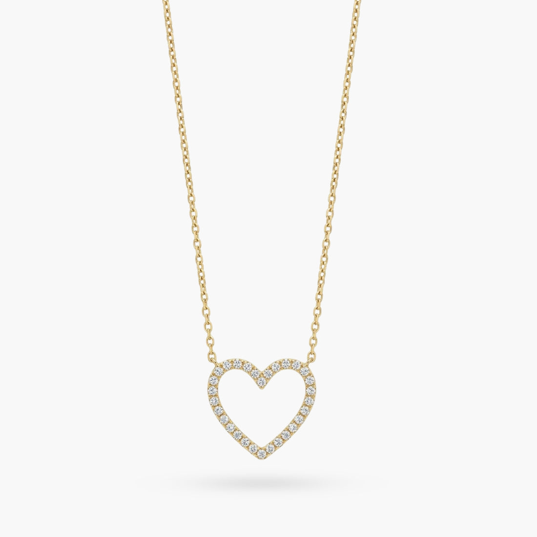 The Sparkling Silhouette Heart Necklace