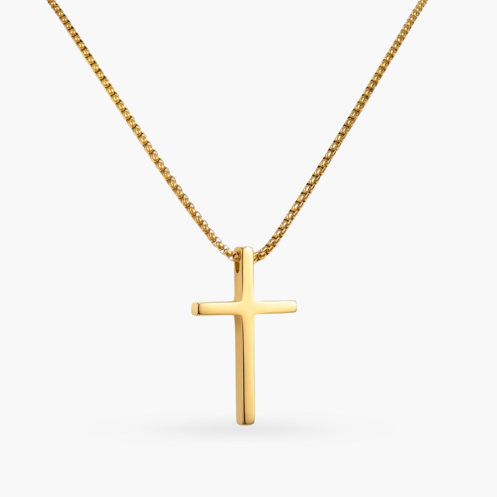 The Cross with Long Chain Necklace