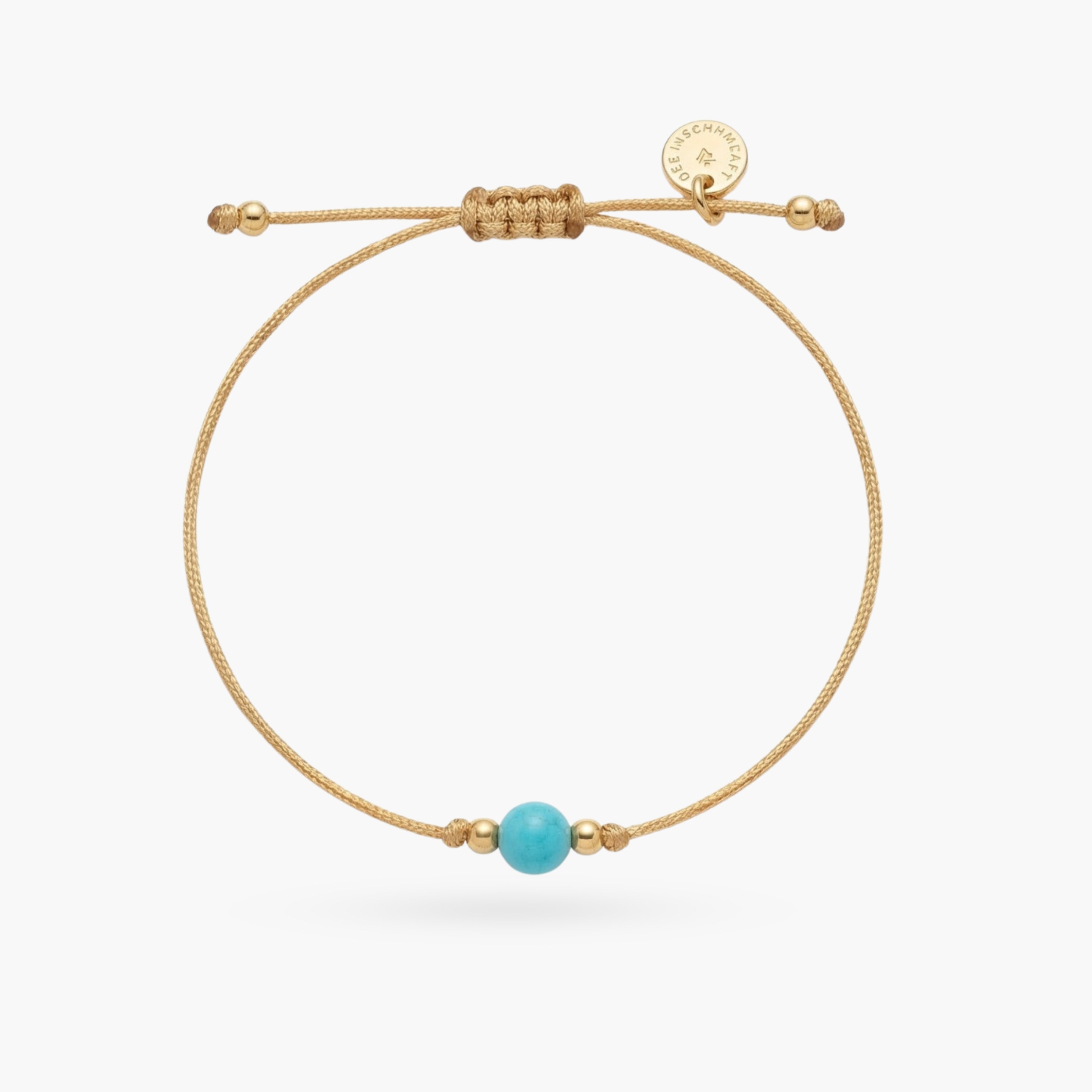 Savannah Cord Bracelet with Blue Stone Bead
