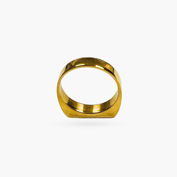 The Square Shape Gold Ring