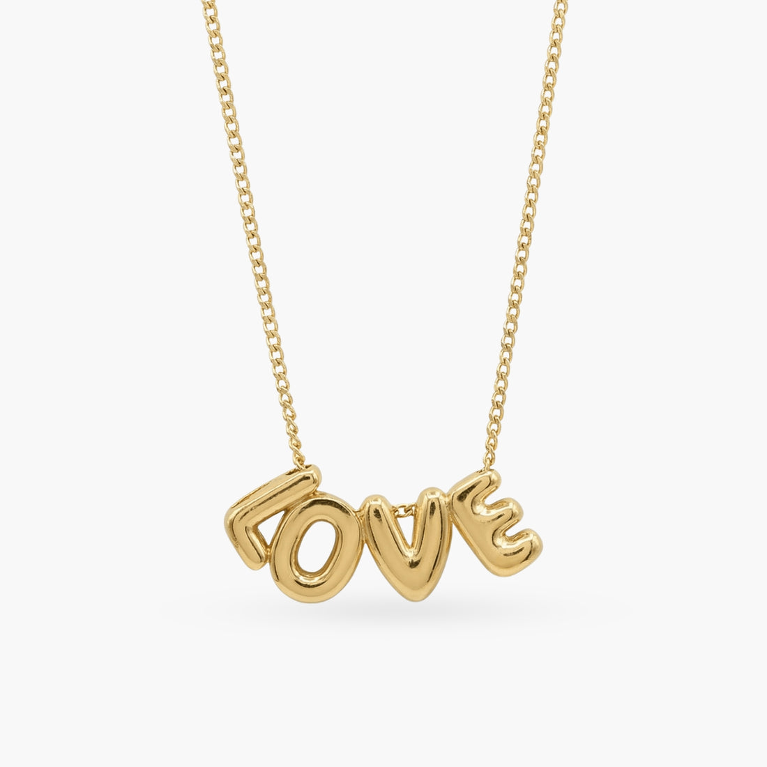 The Bubble Love Gold Necklace