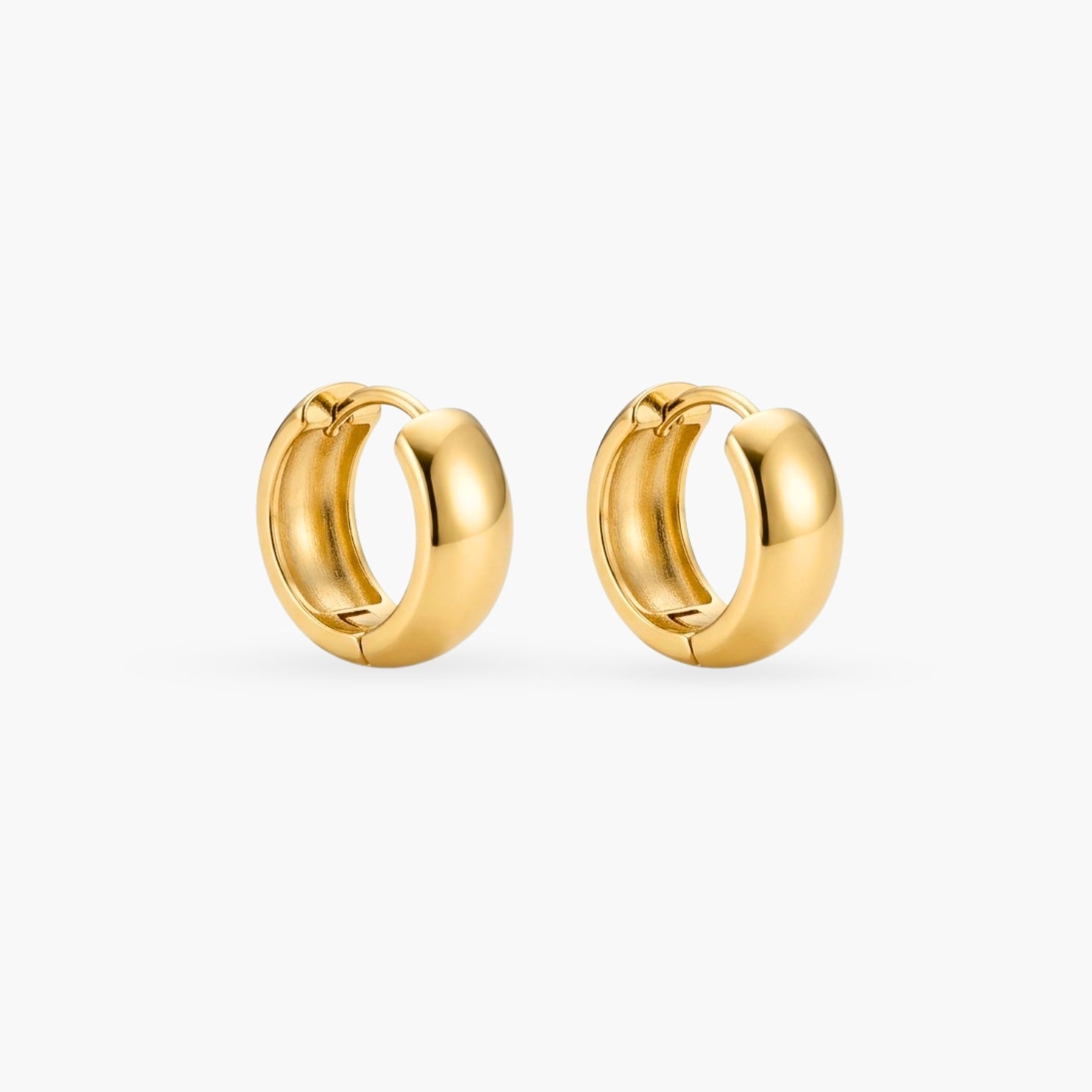 The Gold Smooth Hoops