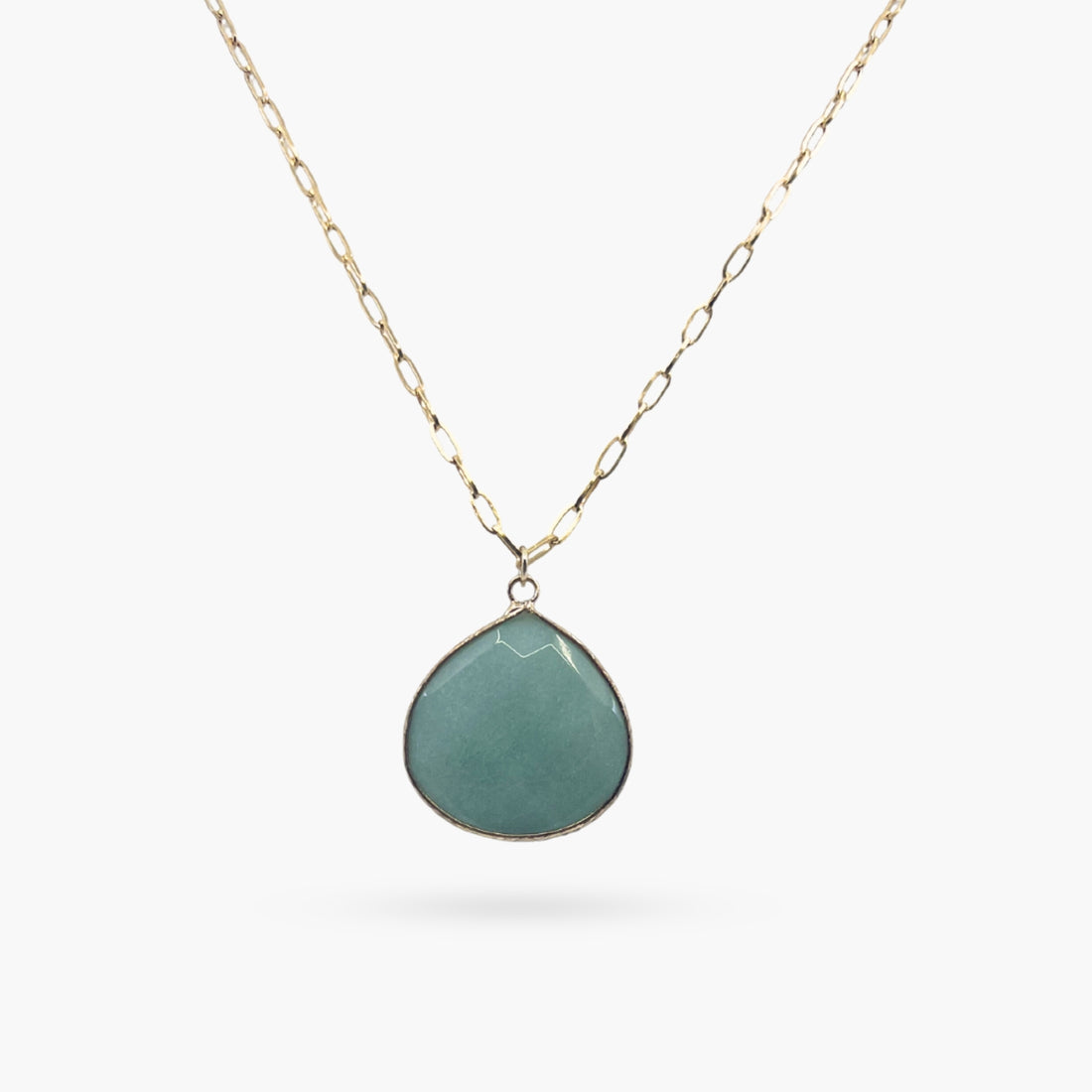 The Teardrop Natural Large Stone Necklace