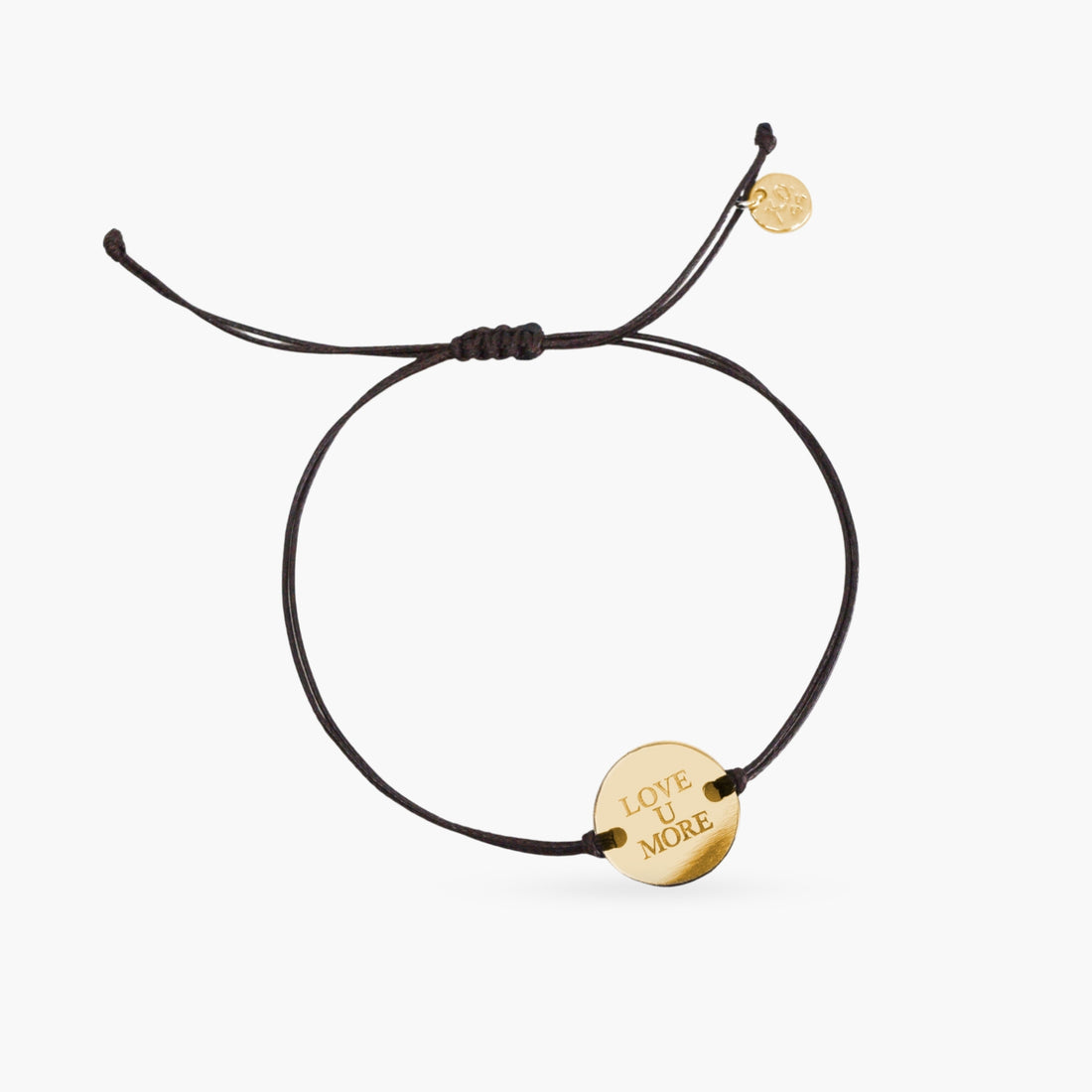 Savannah Cord Bracelet with Mini Love You More Coin