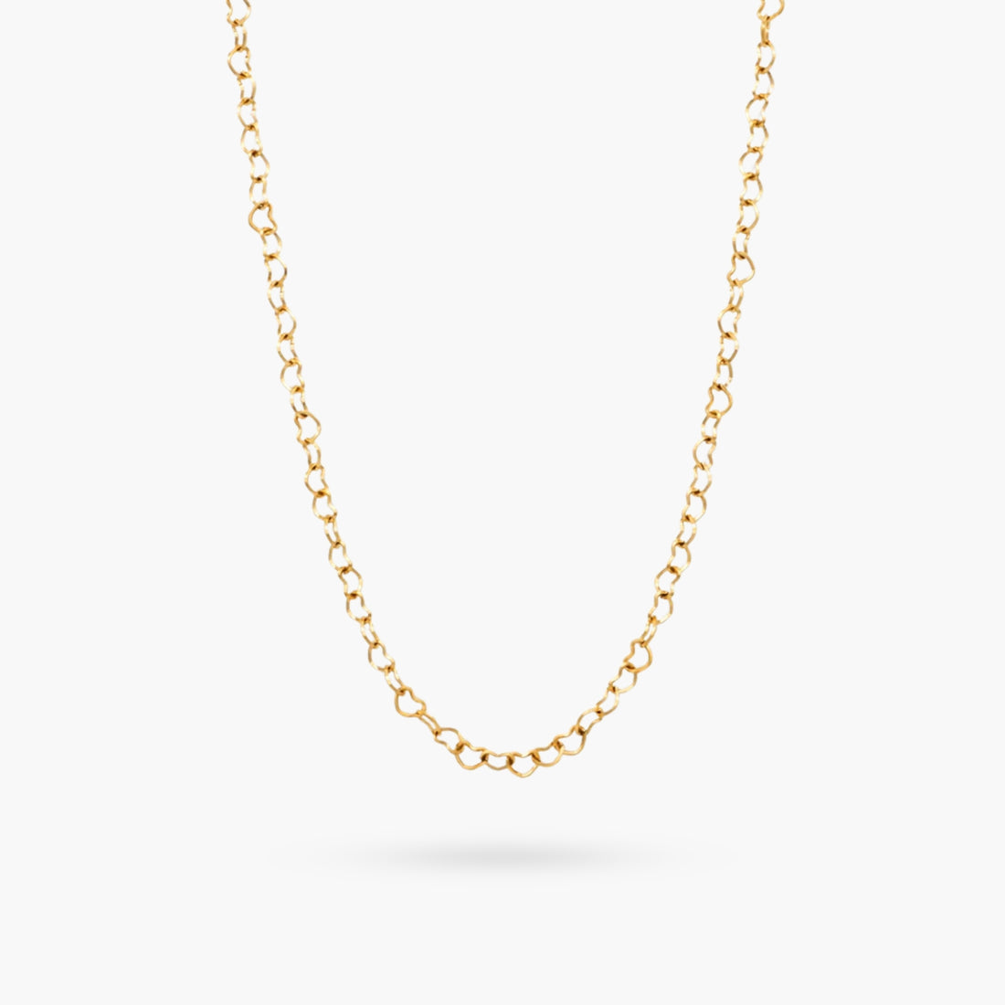 Heart Chain Gold Necklace