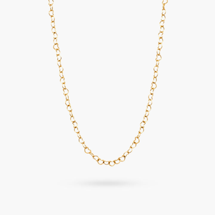 Heart Chain Gold Necklace
