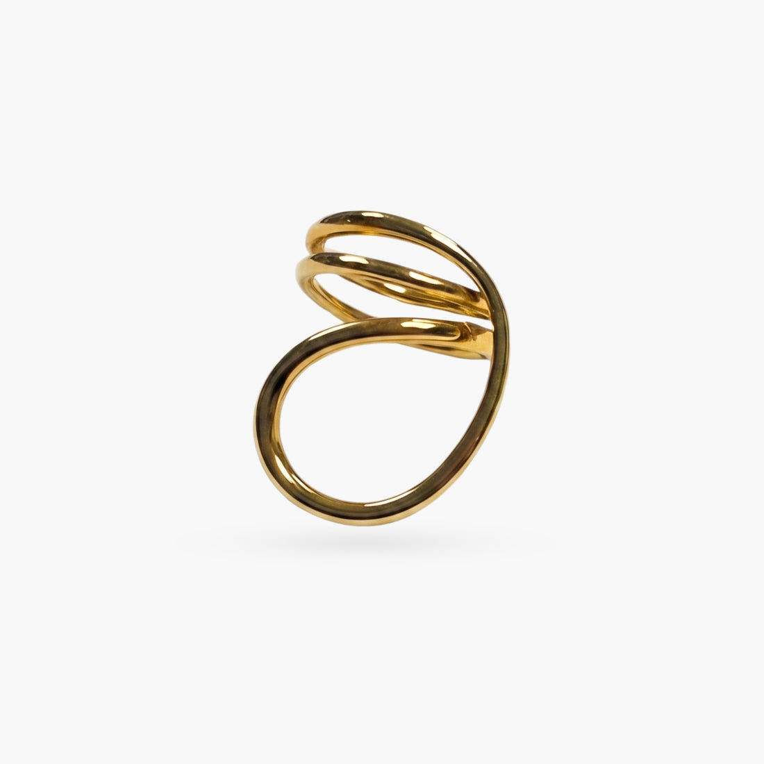 Abstract Gold Ring