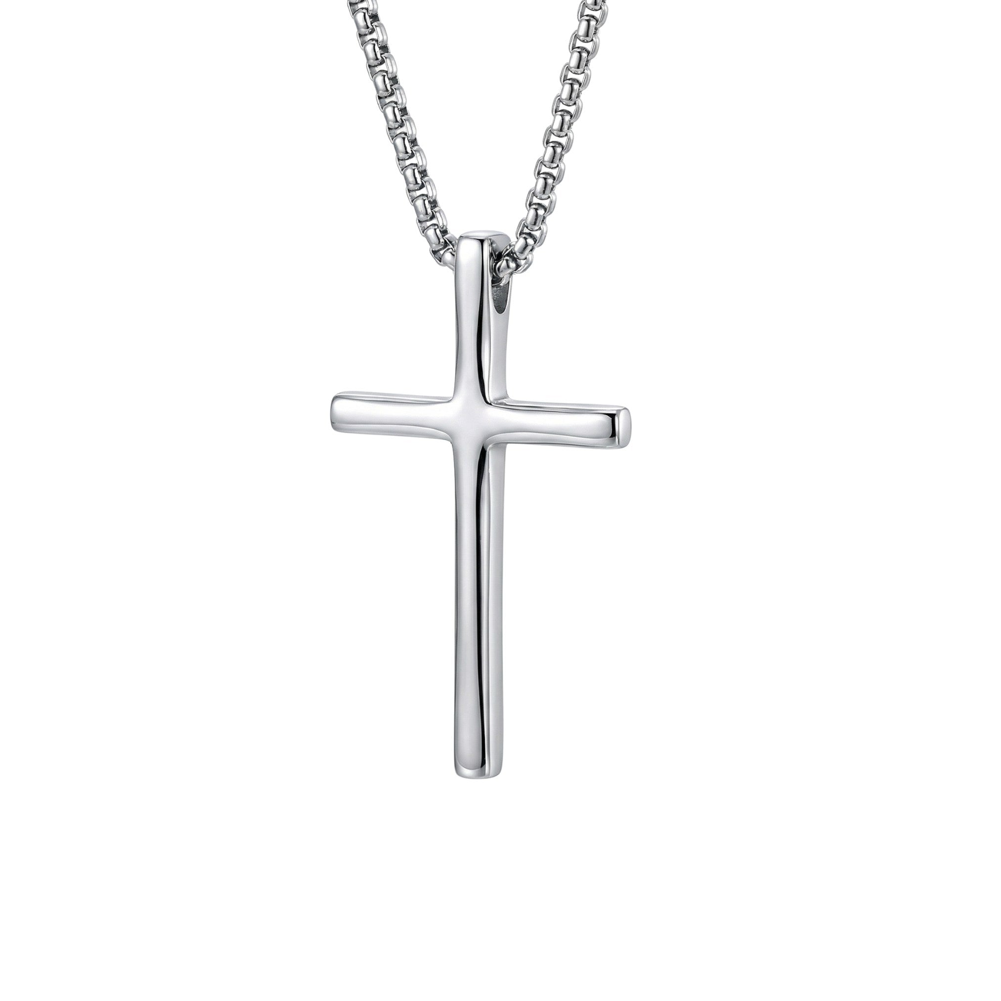Cross with Long Chain Necklace