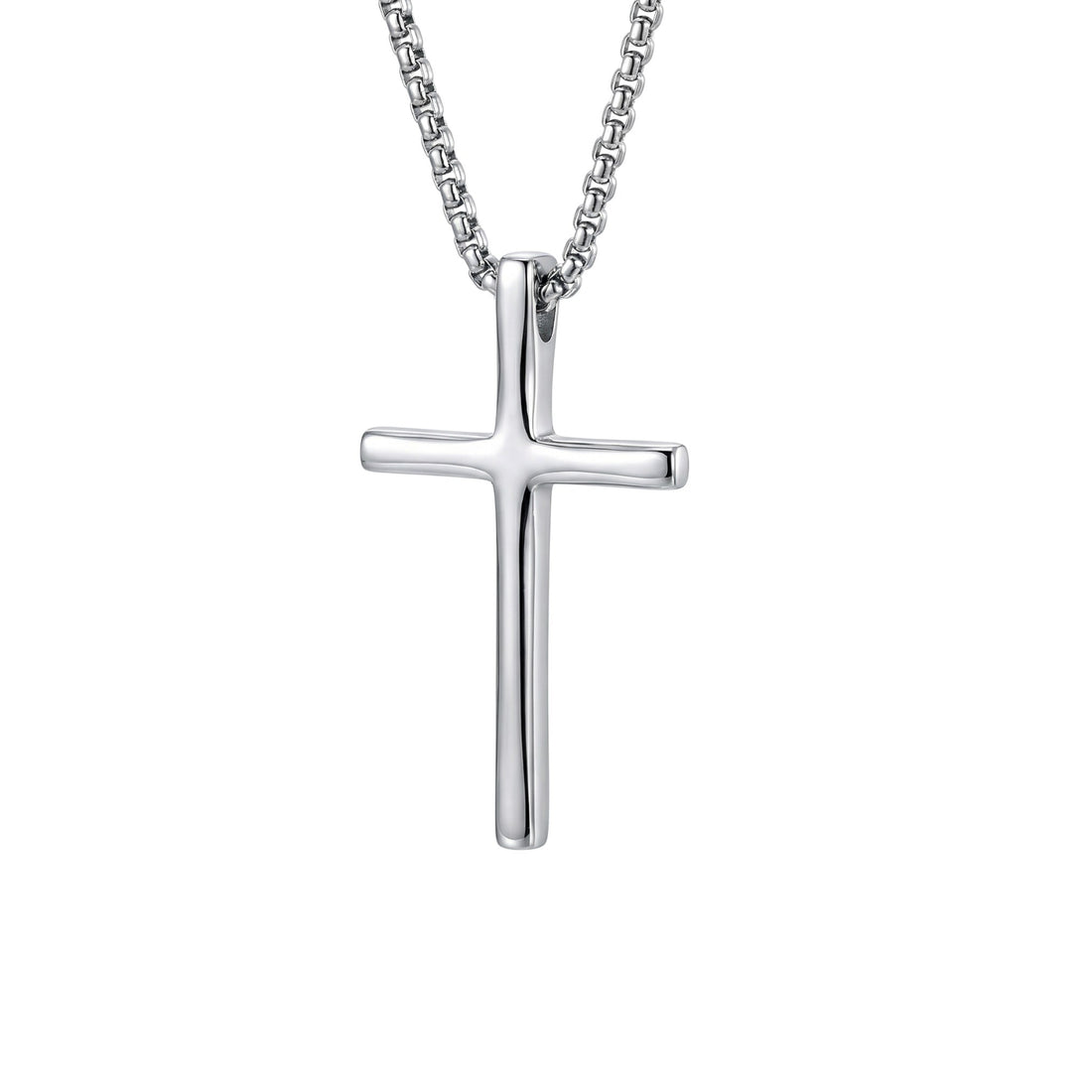 Cross with Long Chain Necklace