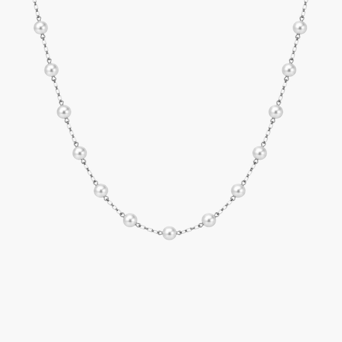 Dainty Pearl Short GG Necklace