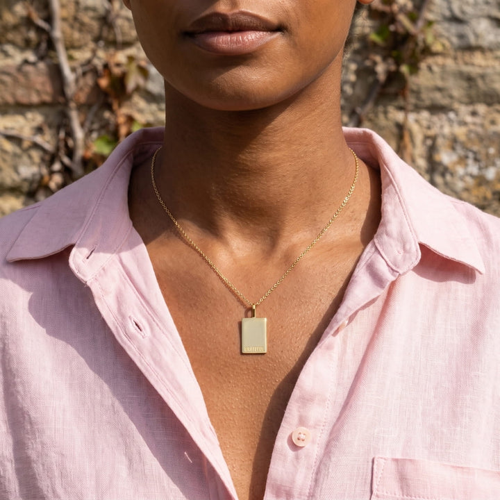 Grateful Tag Necklace