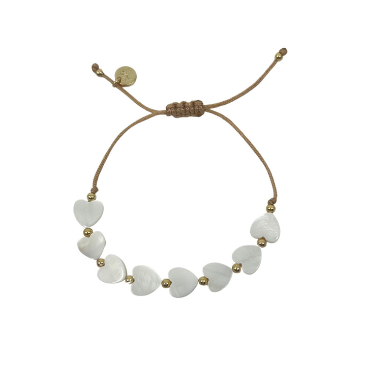 Heart Mother of Pearl Bracelet