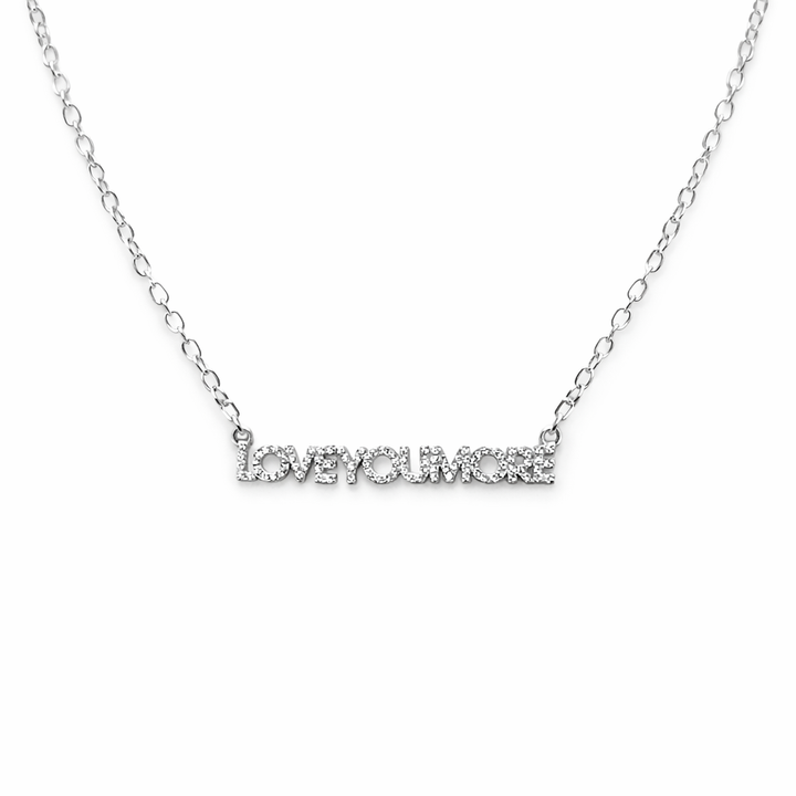 Love You More Horizontal Necklace Bling