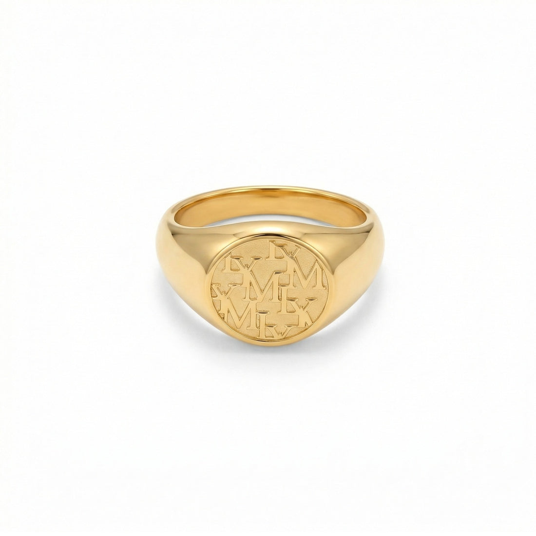 LYM Silver and Gold Coin Ring