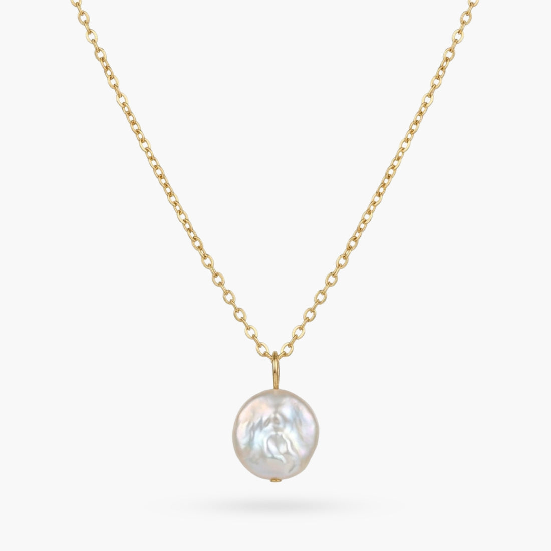 Getting Fresh Disc Pearl Necklace