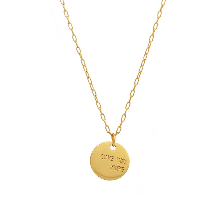 Love You More Coin Necklace